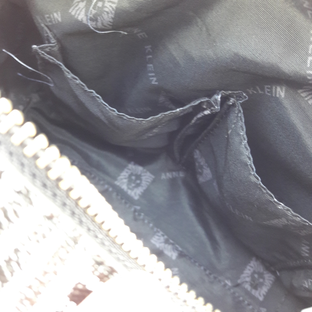 NWT ANNE KLEIN SNAKE SATCHEL HANDBAG & CARDHOLDER - Picture 4 of 8